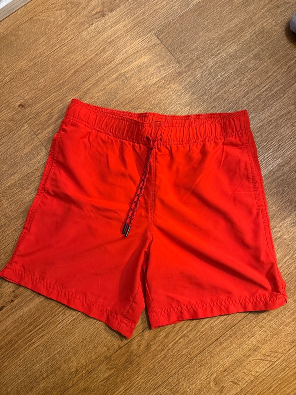 New Never Worn Red Swim Trunks - Classic Elastic Waist Swim Shorts